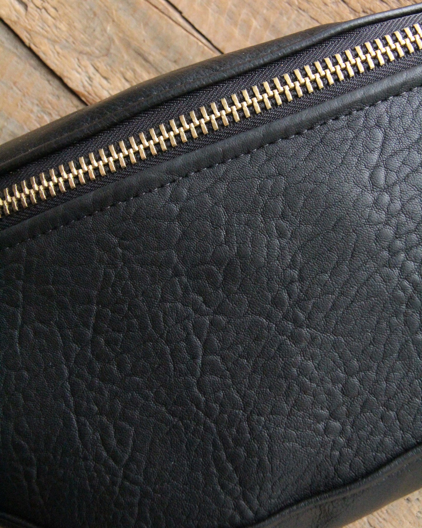 Tabitha Bag: Black Shrunken Lamb