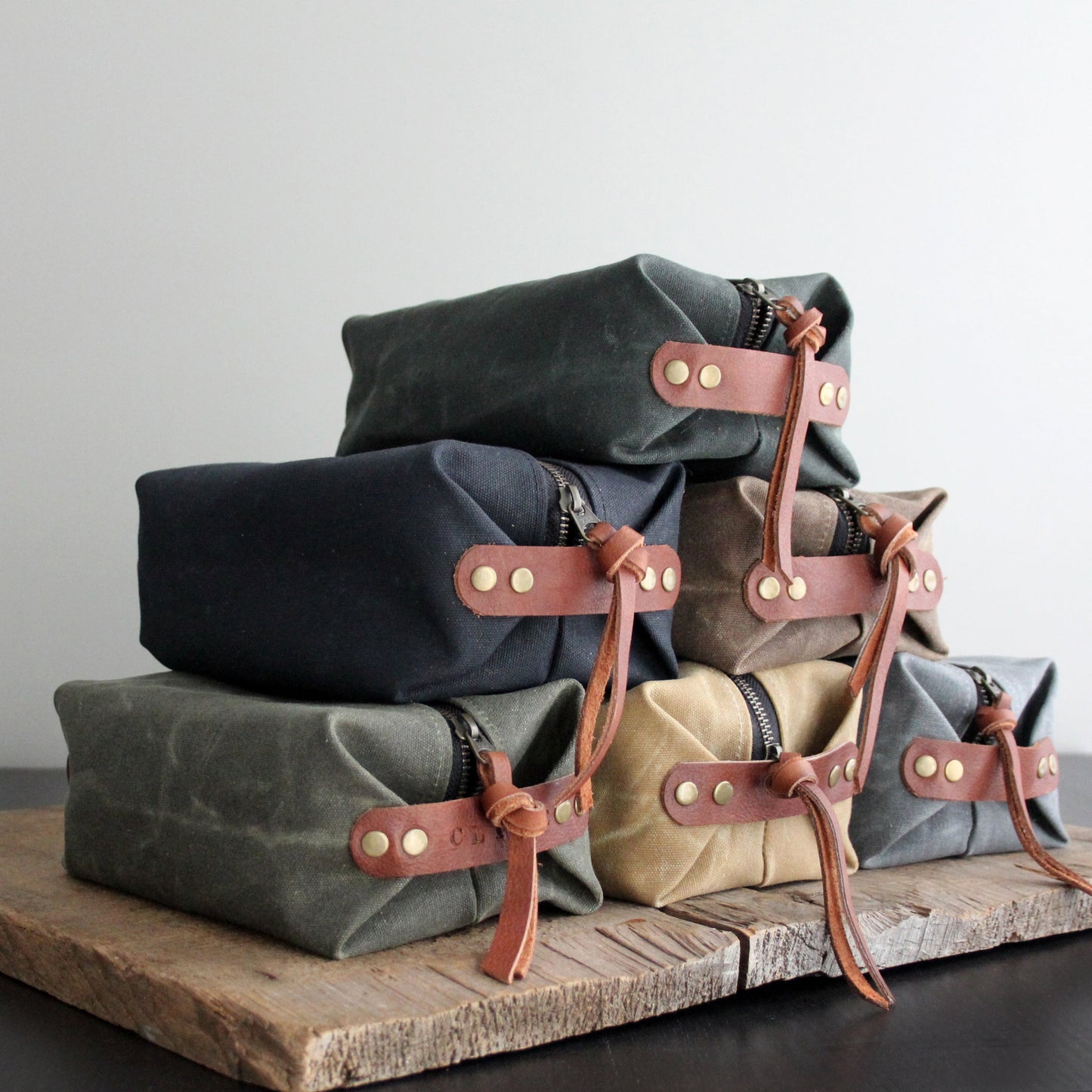 Waxed Canvas Dopp Kit