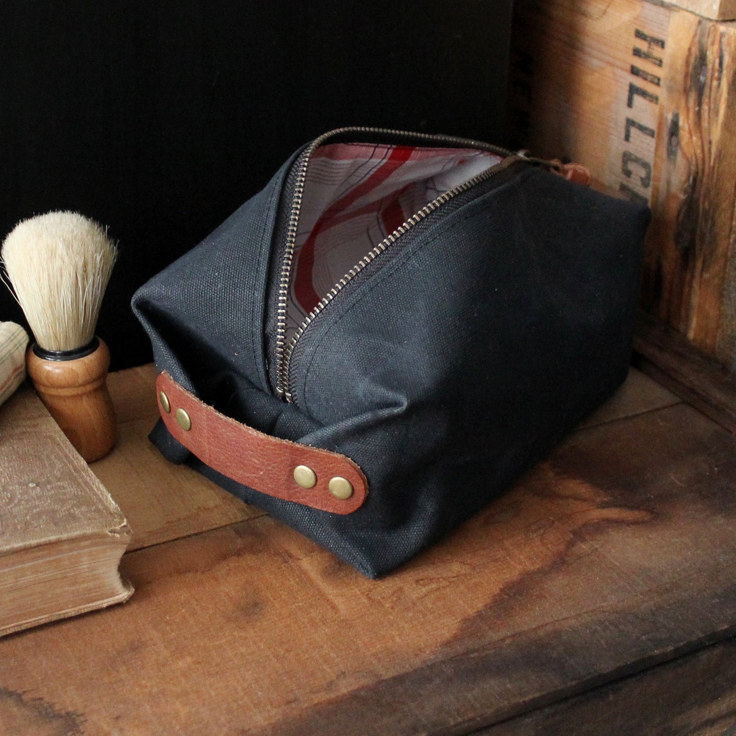 Waxed Canvas Dopp Kit