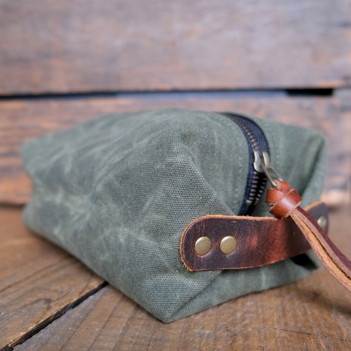Waxed Canvas Dopp Kit