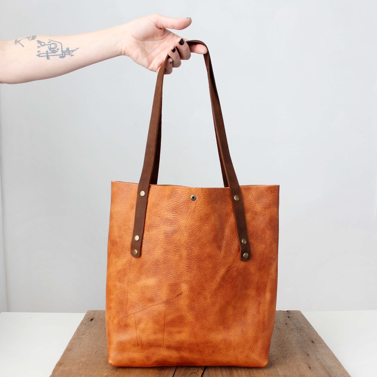 Everyday Leather Tote: Copper 5