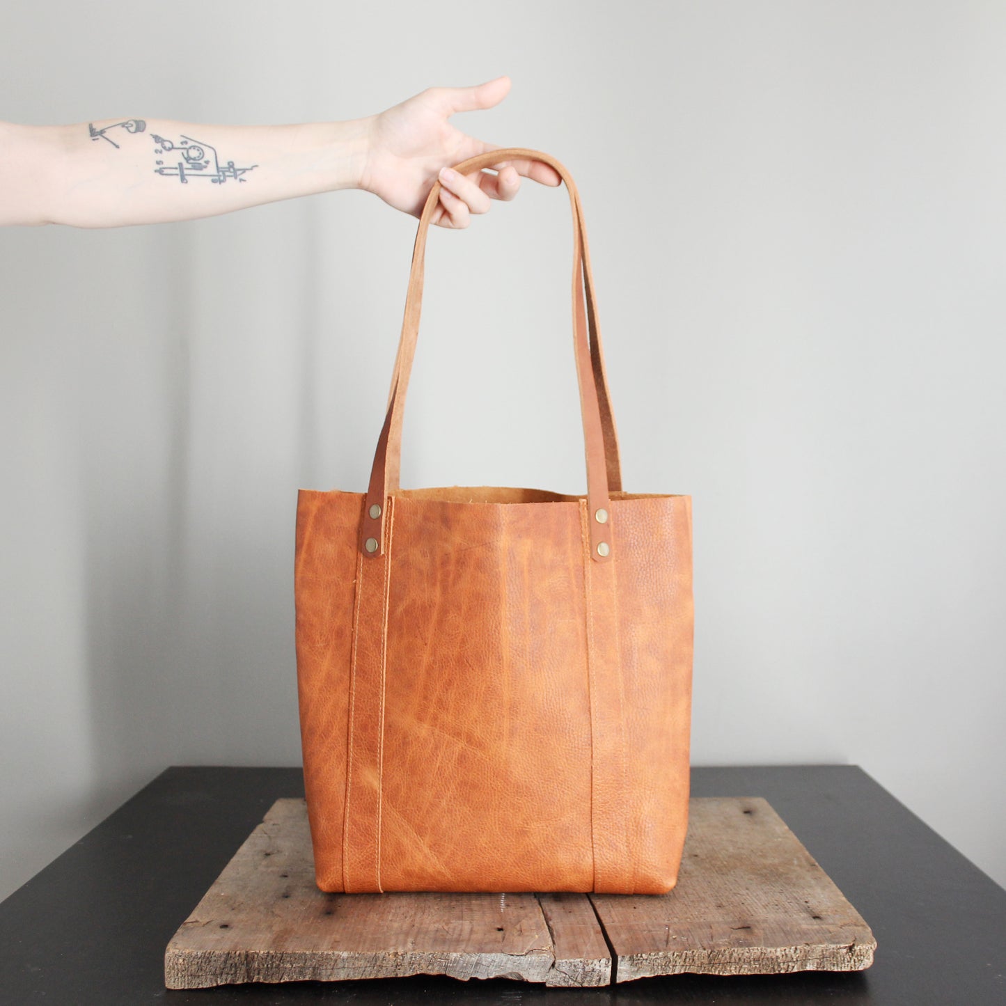 Copper Leather Everyday Tote II