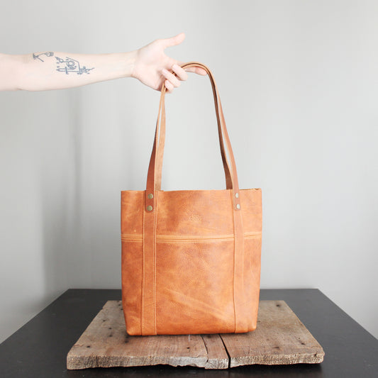 Copper Leather Everyday Tote II