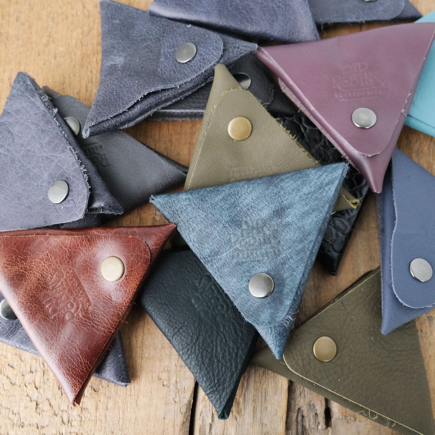 Triangle Coin Pouch: SET OF THREE